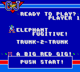 CJ Elephant Fugitive title screen
