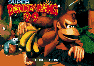 Super Donkey Kong 99 title screen