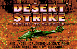 Desert Strike - Return to the Gulf title screen