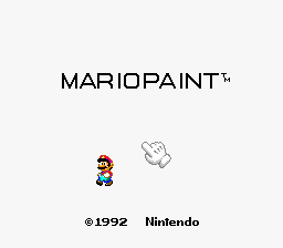 Mario Paint title screen