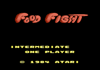 Food Fight title screen