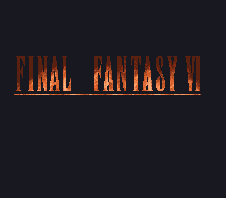 Final Fantasy VI title screen