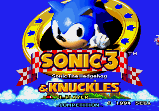 Sonic & Knuckles + Sonic The Hedgehog 3 title screen