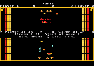 Xari Arena title screen