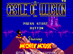 Castle of Illusion Starring Mickey Mouse title screen