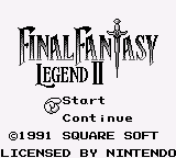 Final Fantasy Legend II title screen