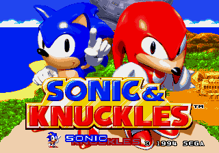 Sonic & Knuckles title screen