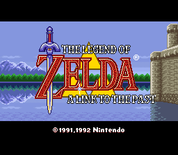 The Legend of Zelda: A Link to the Past title screen