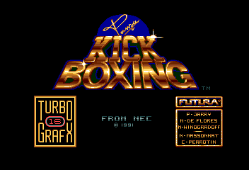 Andre' Panza Kick Boxing title screen