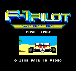 F-1 Pilot - You're King of Kings title screen