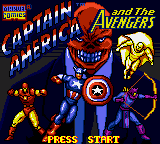 Captain America and the Avengers title screen