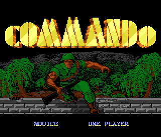 Commando title screen