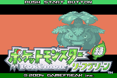 口袋妖怪-绿叶 Pocket Monster - LeafGreen title screen