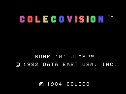 Bump 'N' Jump title screen