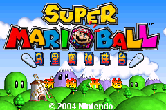 超级马里奥弹珠台 title screen