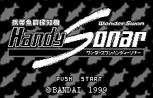 WonderSwan Handy Sonar title screen