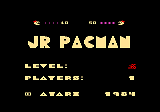 Jr. Pac-Man title screen