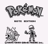 Pokemon - Rote Edition title screen