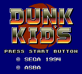 Dunk Kids title screen