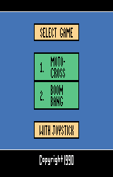 2 Pak Special Red - Motocross,Boom Bang title screen