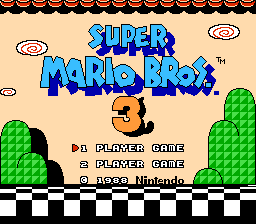 Super Mario Bros. 3 title screen