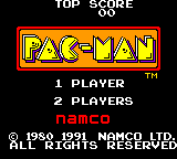 Pac-Man title screen