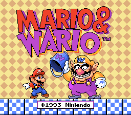 Mario to Wario title screen