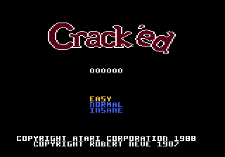 Crack'ed title screen