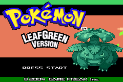 口袋妖怪-绿叶 Pokemon - Leaf Green Version title screen