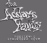 Addams Family, The - Pugsley's Scavenger Hunt title screen