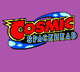 Cosmic Spacehead title screen