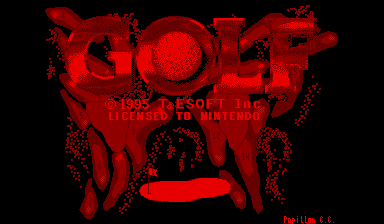 Golf title screen
