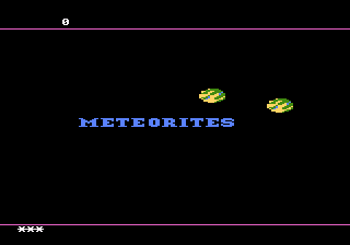 Meteorites title screen