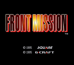 前线任务 title screen
