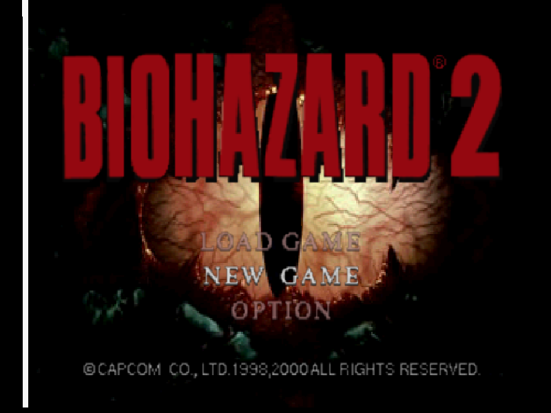 Resident Evil2 title screen