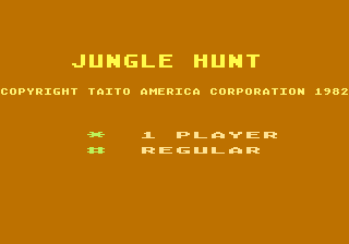 Jungle Hunt title screen
