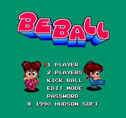 Be Ball title screen