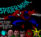 Spider-Man - Return of the Sinister Six title screen