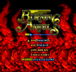 Burning Angels title screen