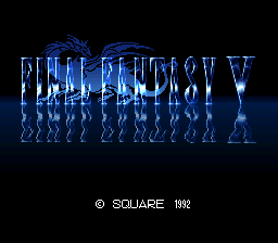 Final Fantasy V title screen