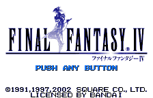 Final Fantasy IV title screen