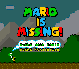 Mario Is Missing! title screen