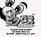 Mario no Picross title screen