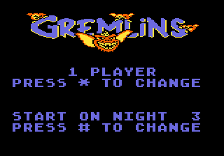 Gremlins title screen