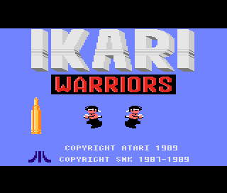 Ikari Warriors title screen