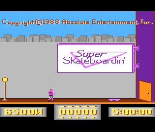 Super Skateboardin' title screen