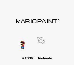 Mario Paint title screen