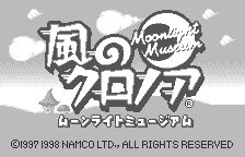 Kaze no Klonoa - Moonlight Museum title screen