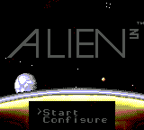 Alien 3 title screen