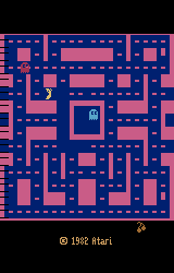 Ms. Pac-Man title screen